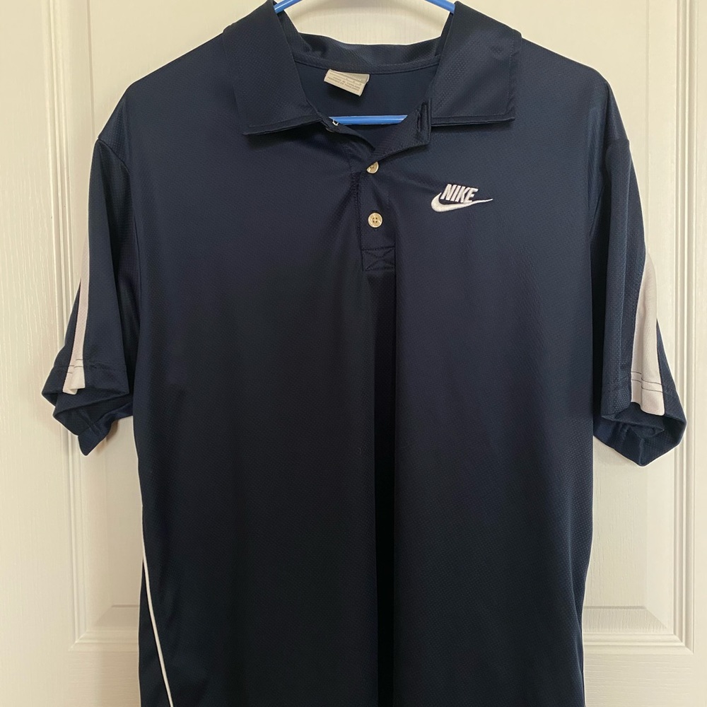 Nike navy blue polo